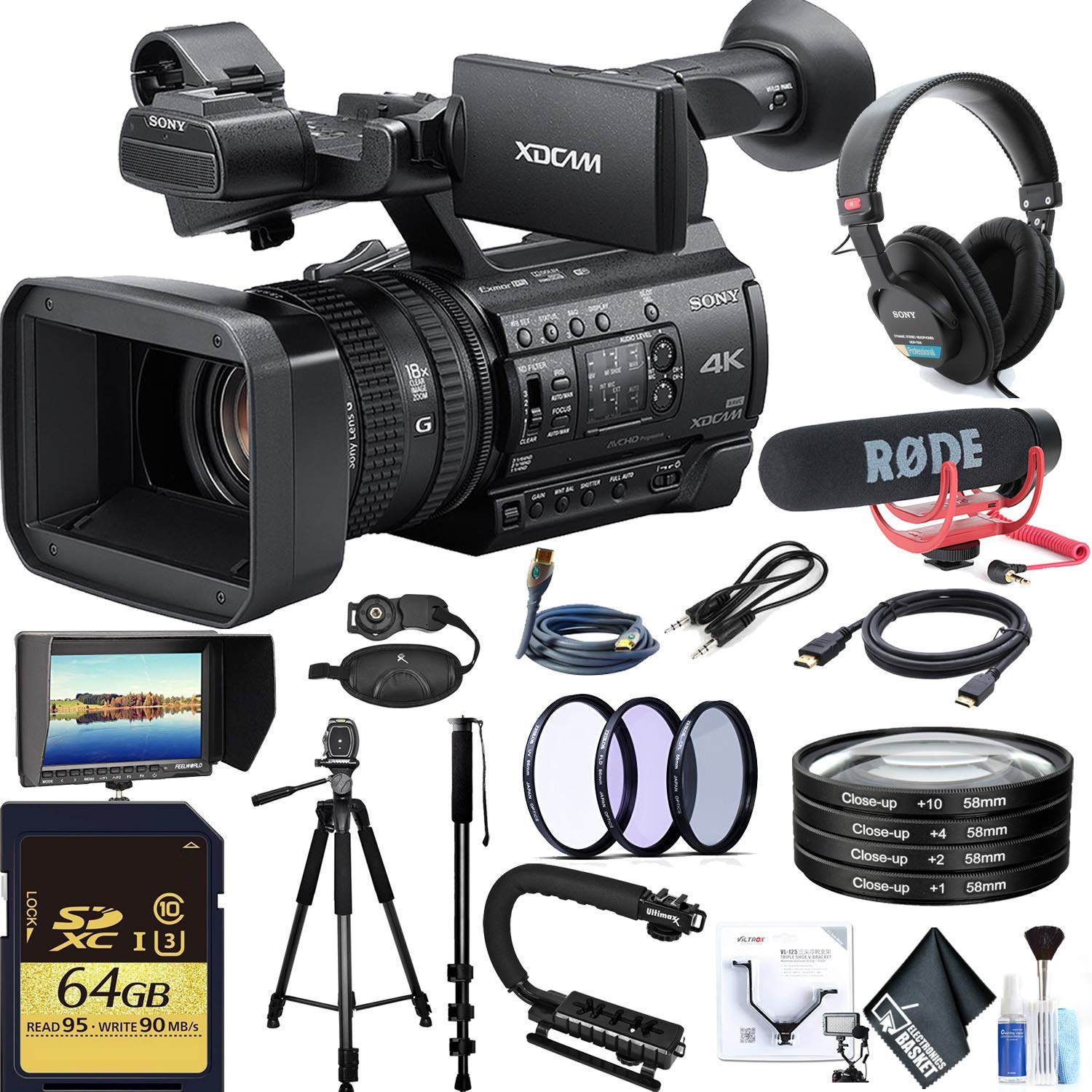 Amazon.com : Sony PXW-Z150 4K XDCAM Camcorder Advanced Combo