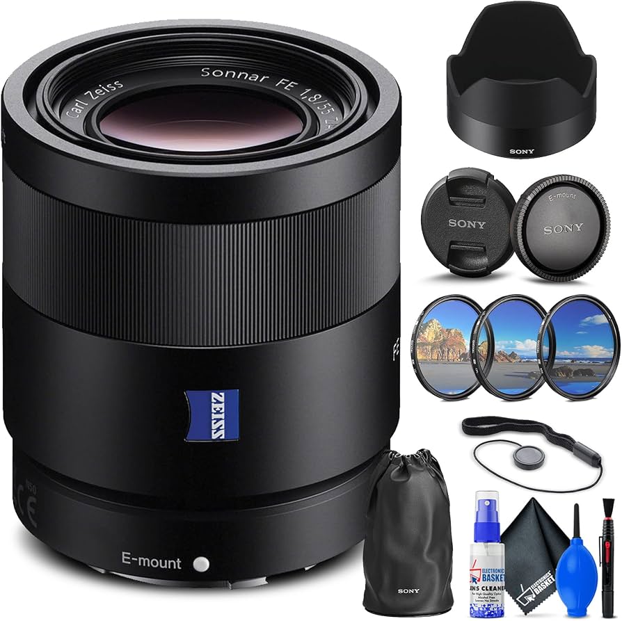Amazon.com : Sony Sonnar T FE 55mm f/1.8 ZA Lens (SEL55F18Z) +