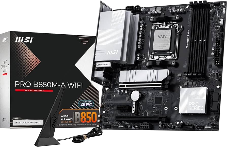 Amazon.com: MSI PRO B850M-A WiFi Motherboard, mATX - Supports AMD