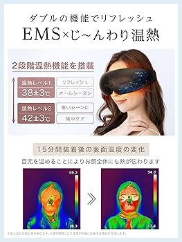 Amazon | 【九州大学博士監修】NIPLUX アイウォーマー EMS EYE RELAX