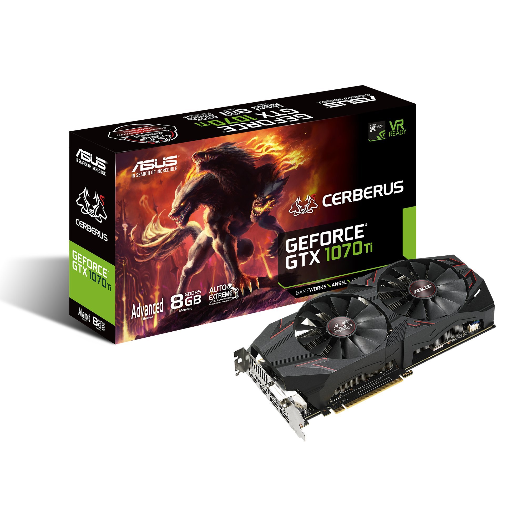 Amazon | ASUS Nvidia GTX1070TI搭載ビデオカード CERBERUS-GTX1070TI