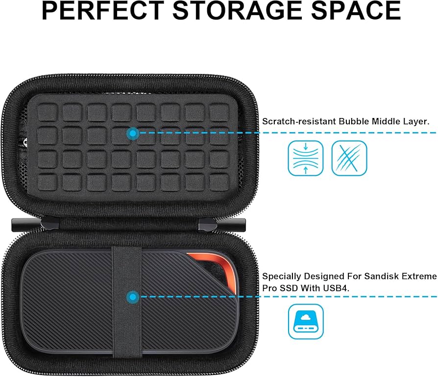 Amazon.co.jp: Lacdo ハードキャリングケース サンディスク