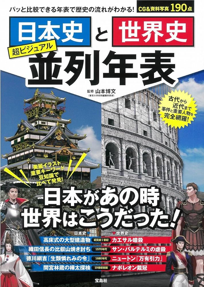 Amazon.co.jp: 日本史と世界史 超ビジュアル並列年表 : 山本 博文