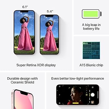 Amazon.com: Apple iPhone 13 Mini (512GB, Pink) [Locked] + Carrier