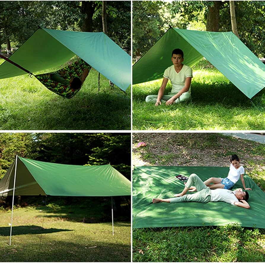 Amazon | CXHSFNALタープ 天幕 防水タープ 大型 ループ8箇所 3m*3m