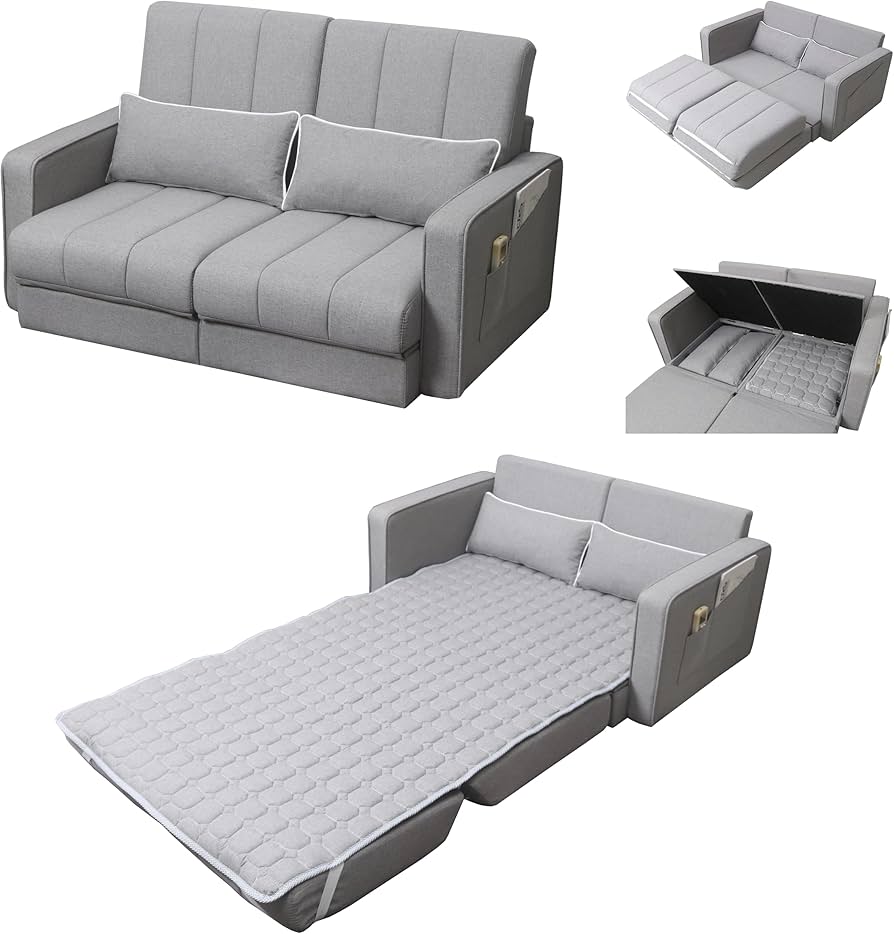 Amazon｜HOMA ソファーベッド2人掛け, 堅固である&耐久性 ソファ