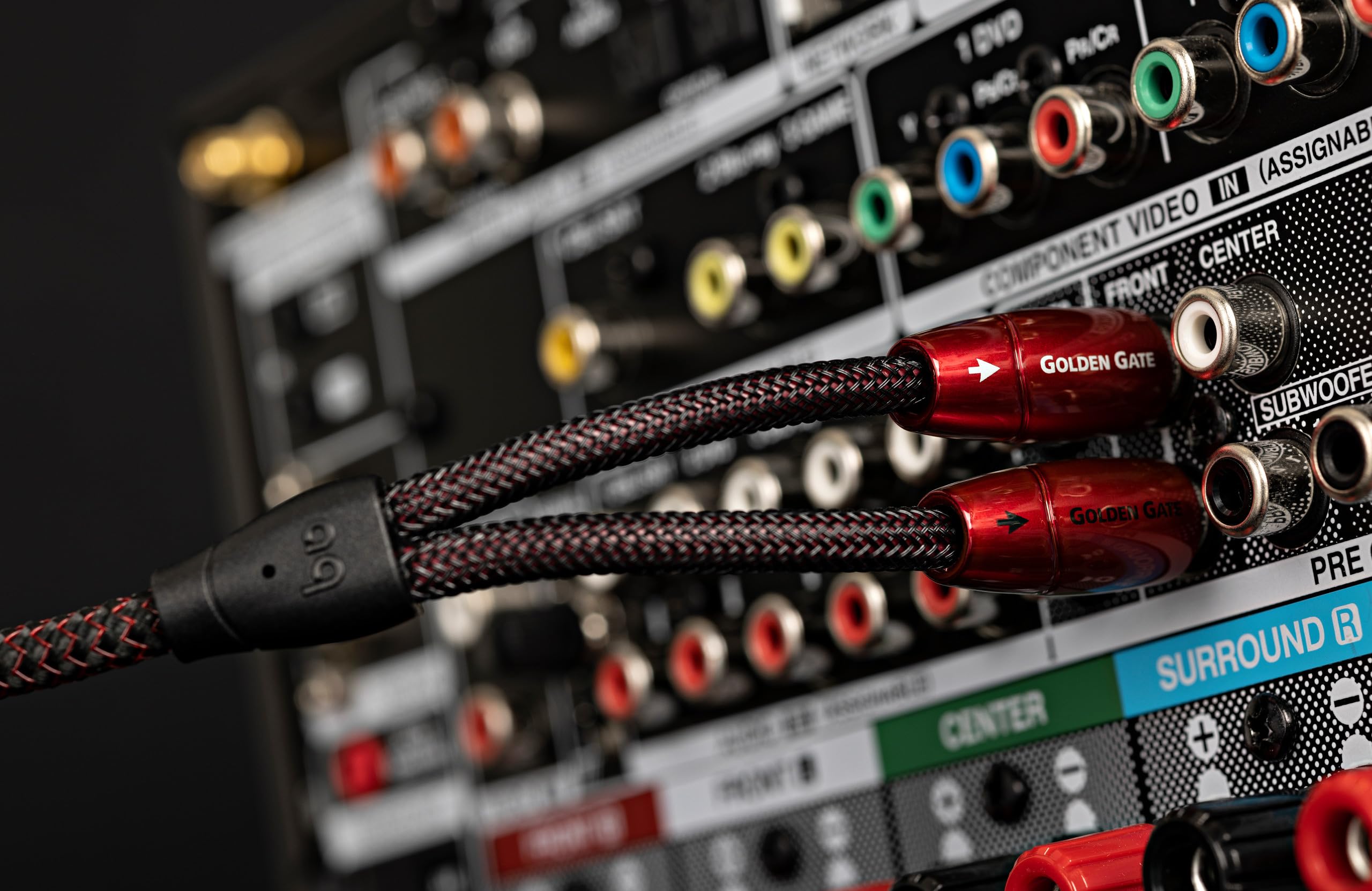 Amazon | AudioQuest 2m ゴールデンゲート RCAオーディオケーブル 2 x