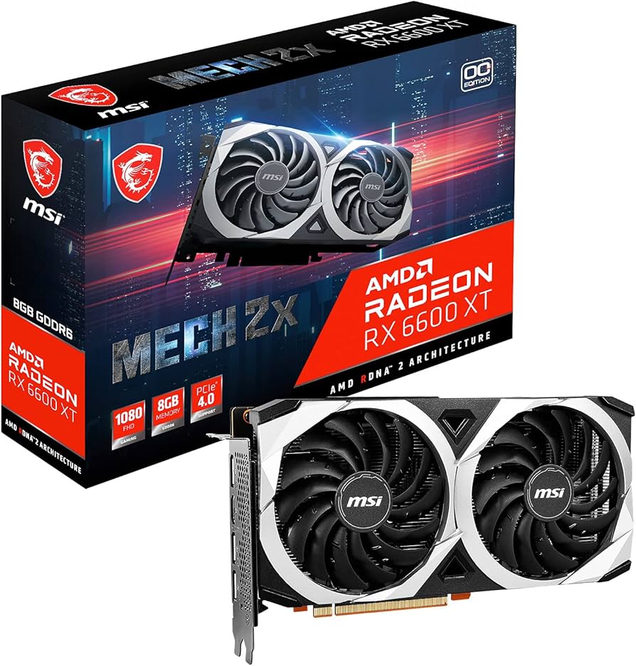 MSI Gaming AMD Radeon RX 6600 XT 128-bit 8GB GDDR6 DP/HDMI Dual