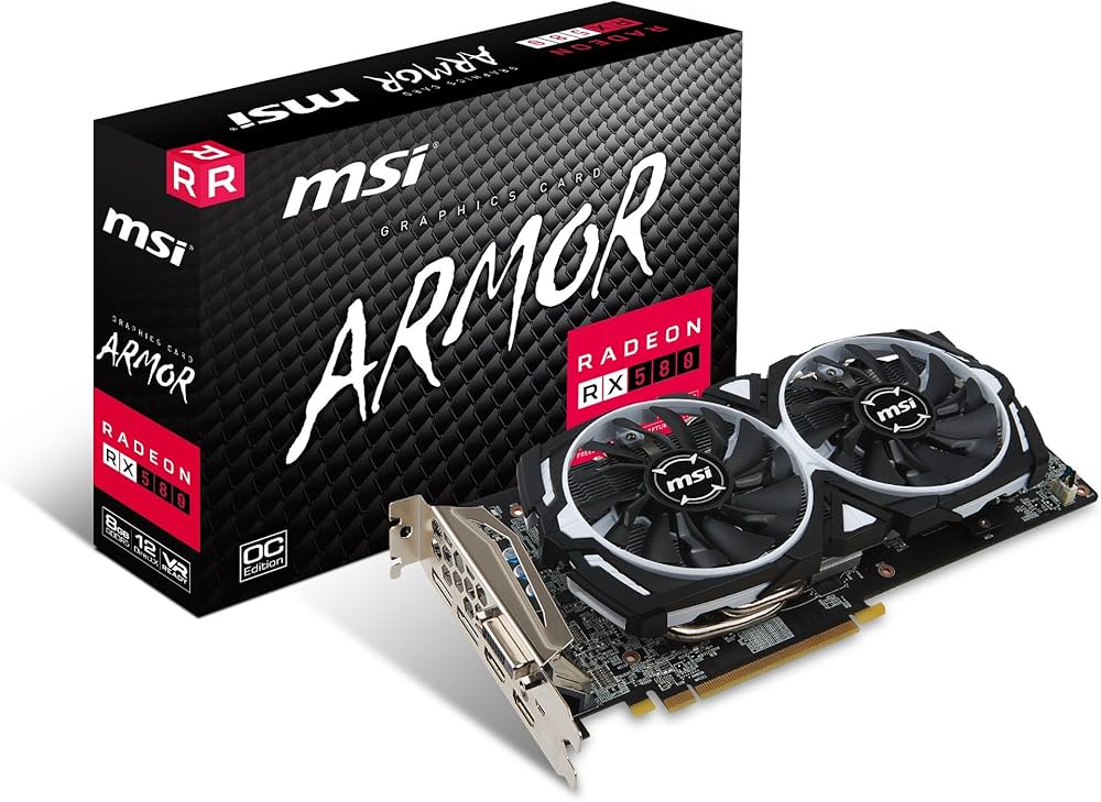 Amazon | MSI Radeon RX 580 ARMOR 8G OC グラフィックスボード VD6879