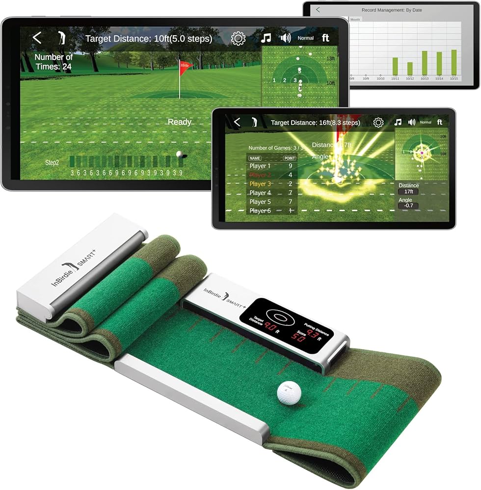 Amazon | InBirdie スマートパッティングマット パット距離と方向