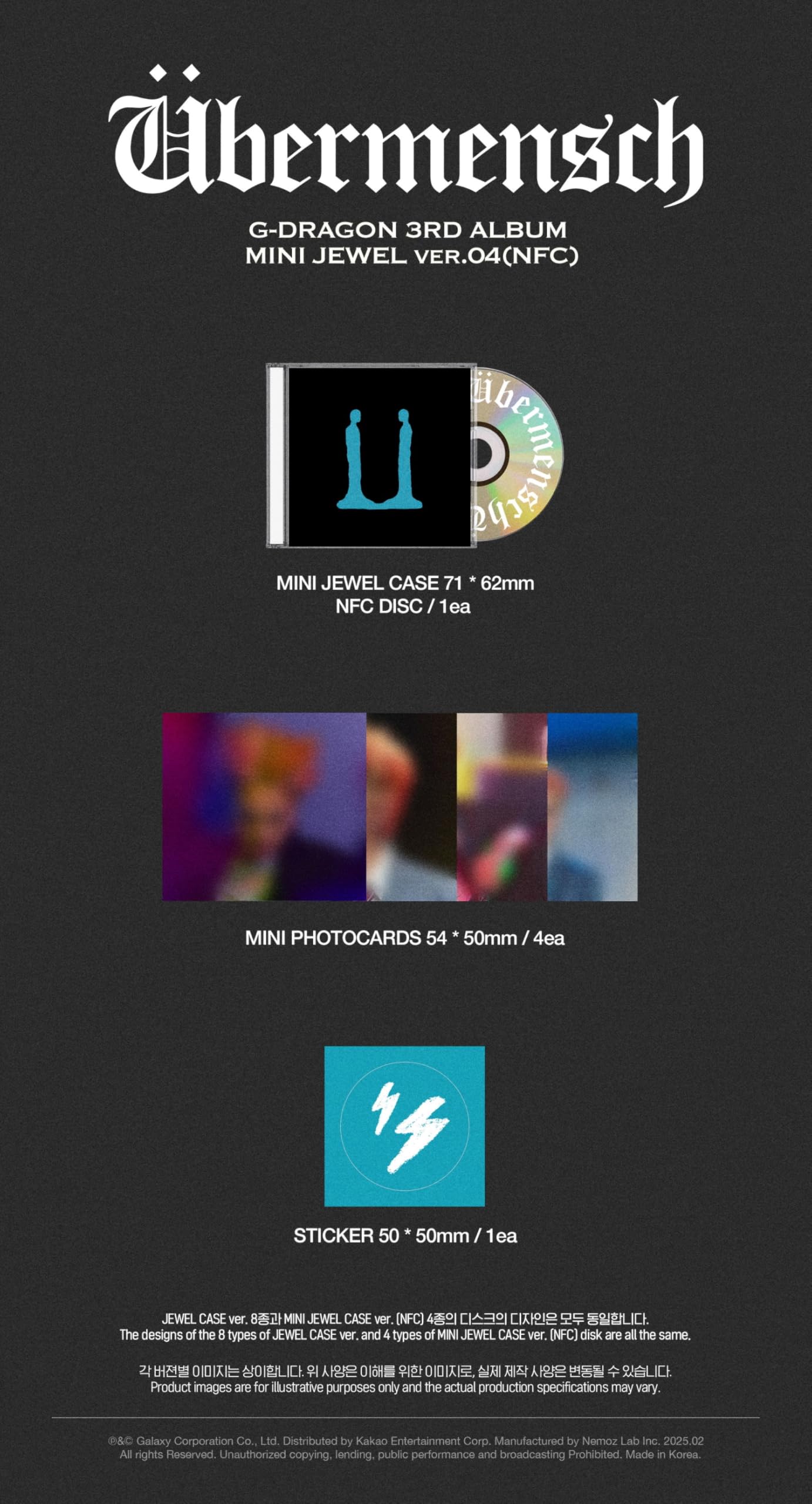 Amazon.com: BIGBANG G-Dragon Übermensch Ubermensch 3rd Album with