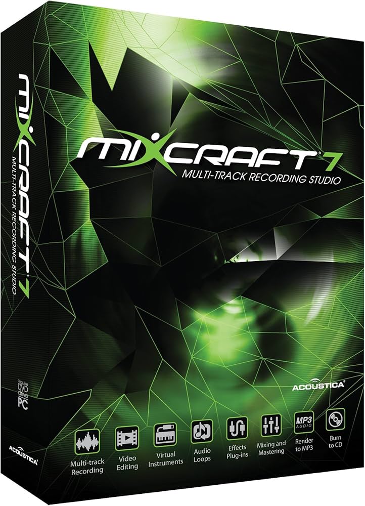 Amazon.co.jp: ACOUSTICA 動画編集機能付き音楽制作ソフト Mixcraft 7