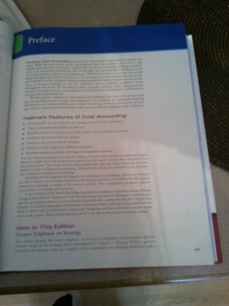 Cost Accounting: A Managerial Emphasis: Horngren, Charles T