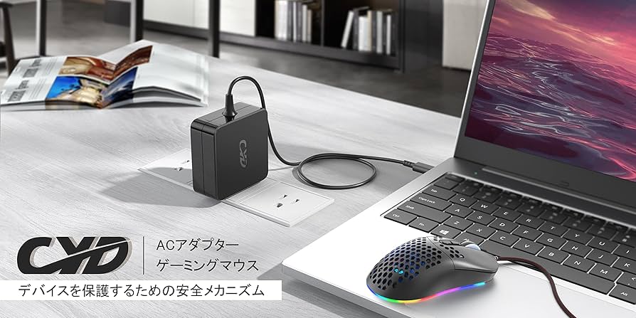 Amazon.co.jp: 24W Chromebook C100p 充電器, CYD Acアダプター 12v 2a