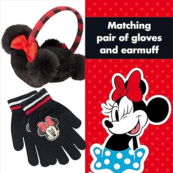 Amazon.com: Disney Girls Winter Hat, Earmuffs And Kids Gloves Set