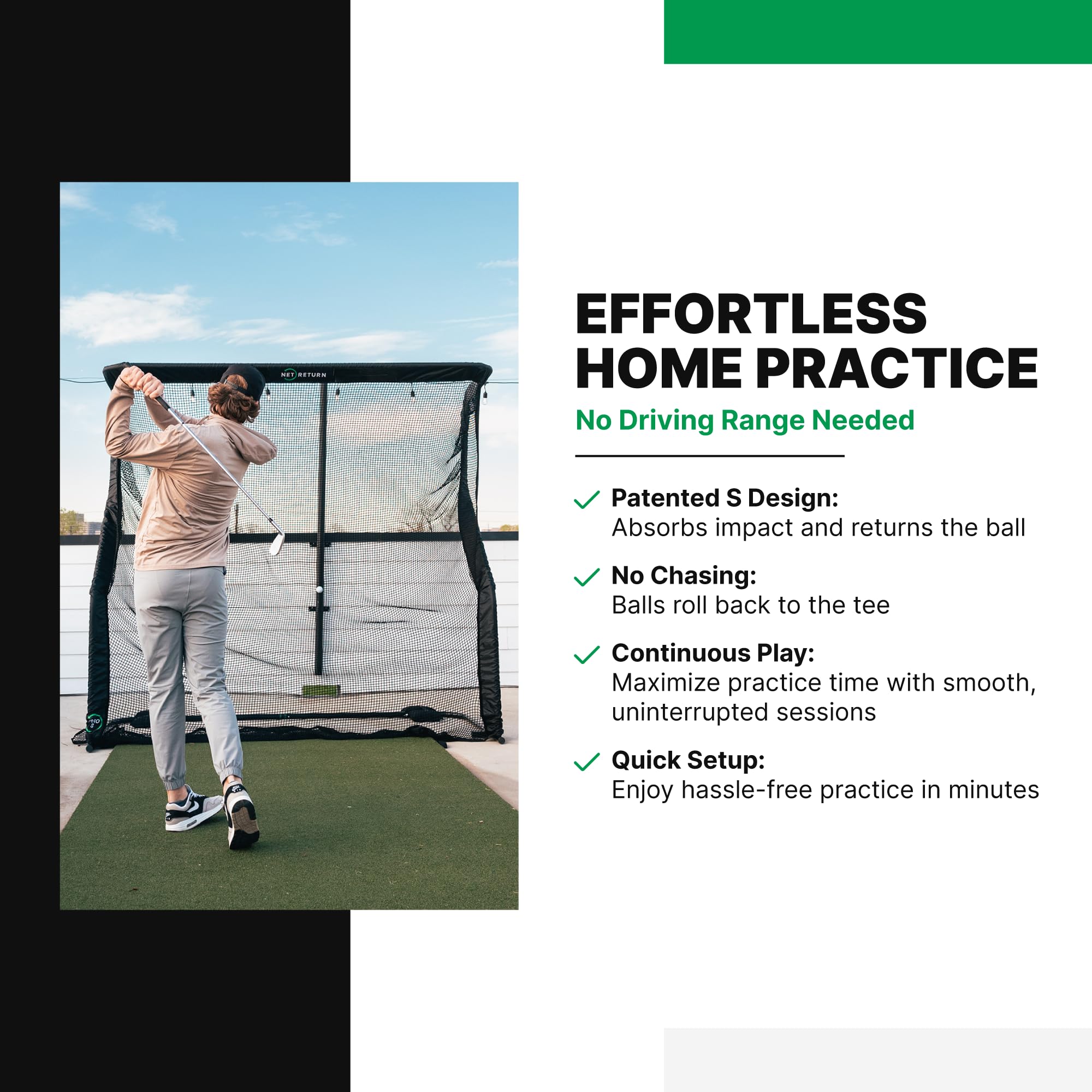Amazon | Net Return Proシリーズ ゴルフトレーニングネット、8