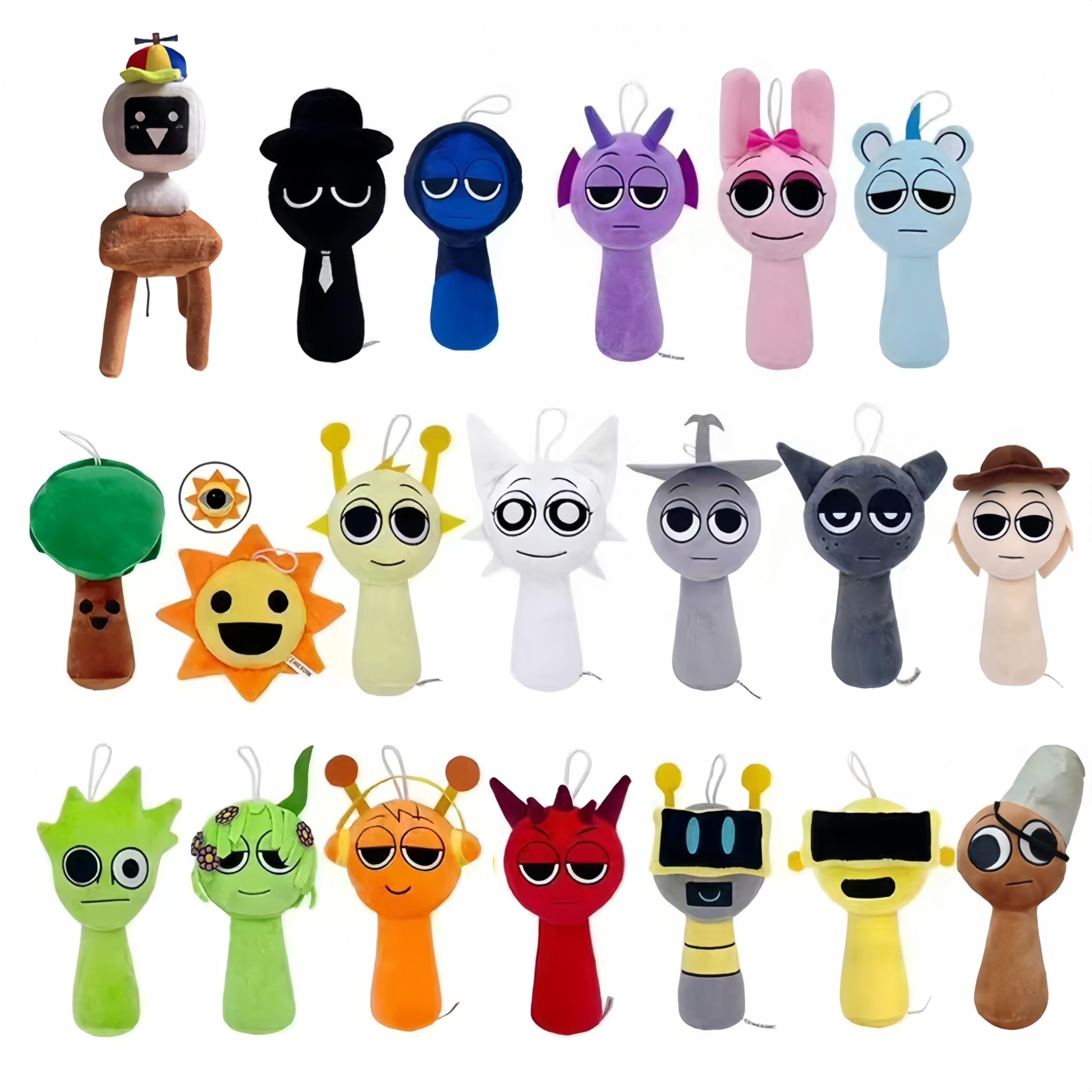 Amazon.co.jp: スプランキー ぬいぐるみ セット - 20cm Sprunky Plush