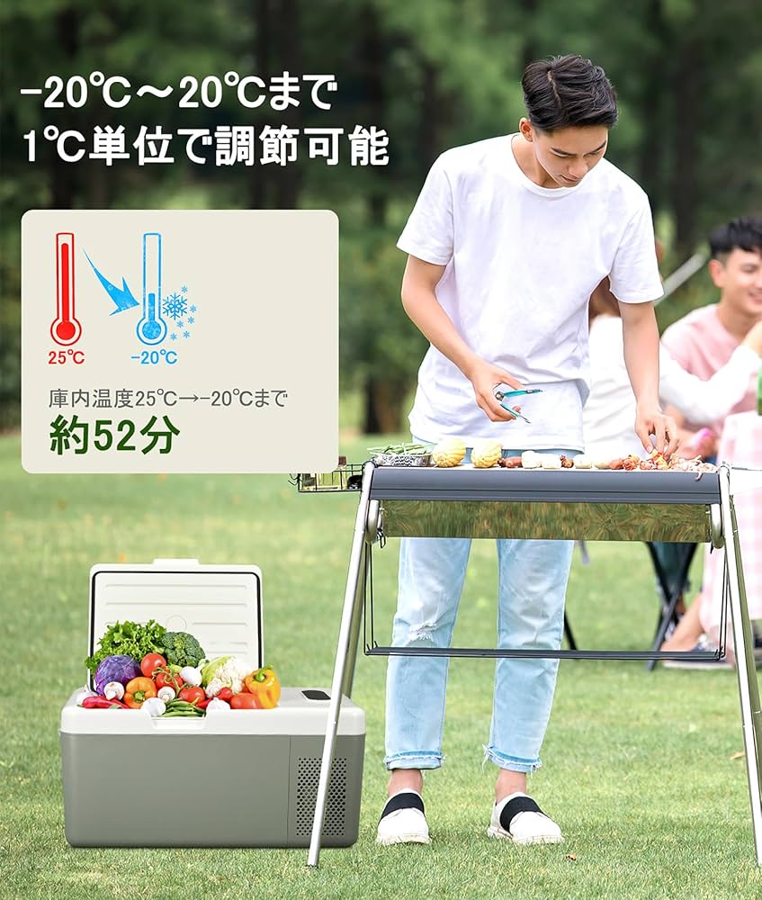 Amazon.co.jp: Alpicool 車載冷蔵庫 17L -20℃～20℃ 急速冷凍 3WAY電源