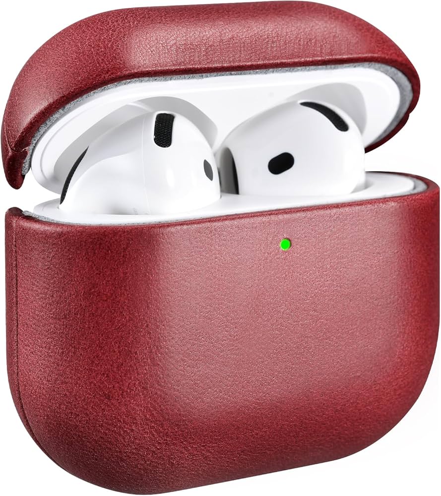 Amazon | AirPods 4 用 ケース 本革(2024年9月発売専用)落下防止 耐