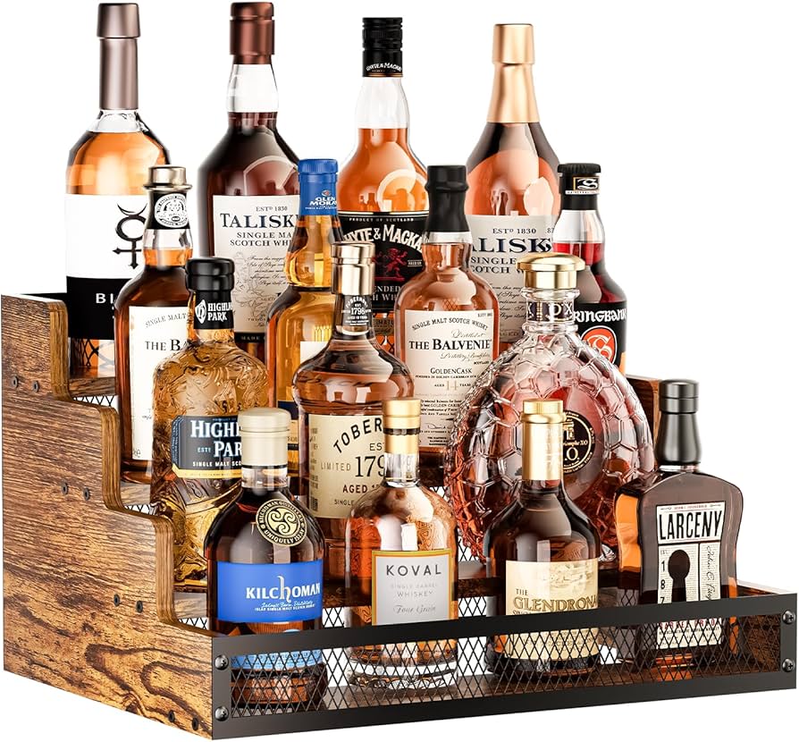 Amazon.co.jp: Yuzehuaza 4ステップカウンタートップリキュールボトル