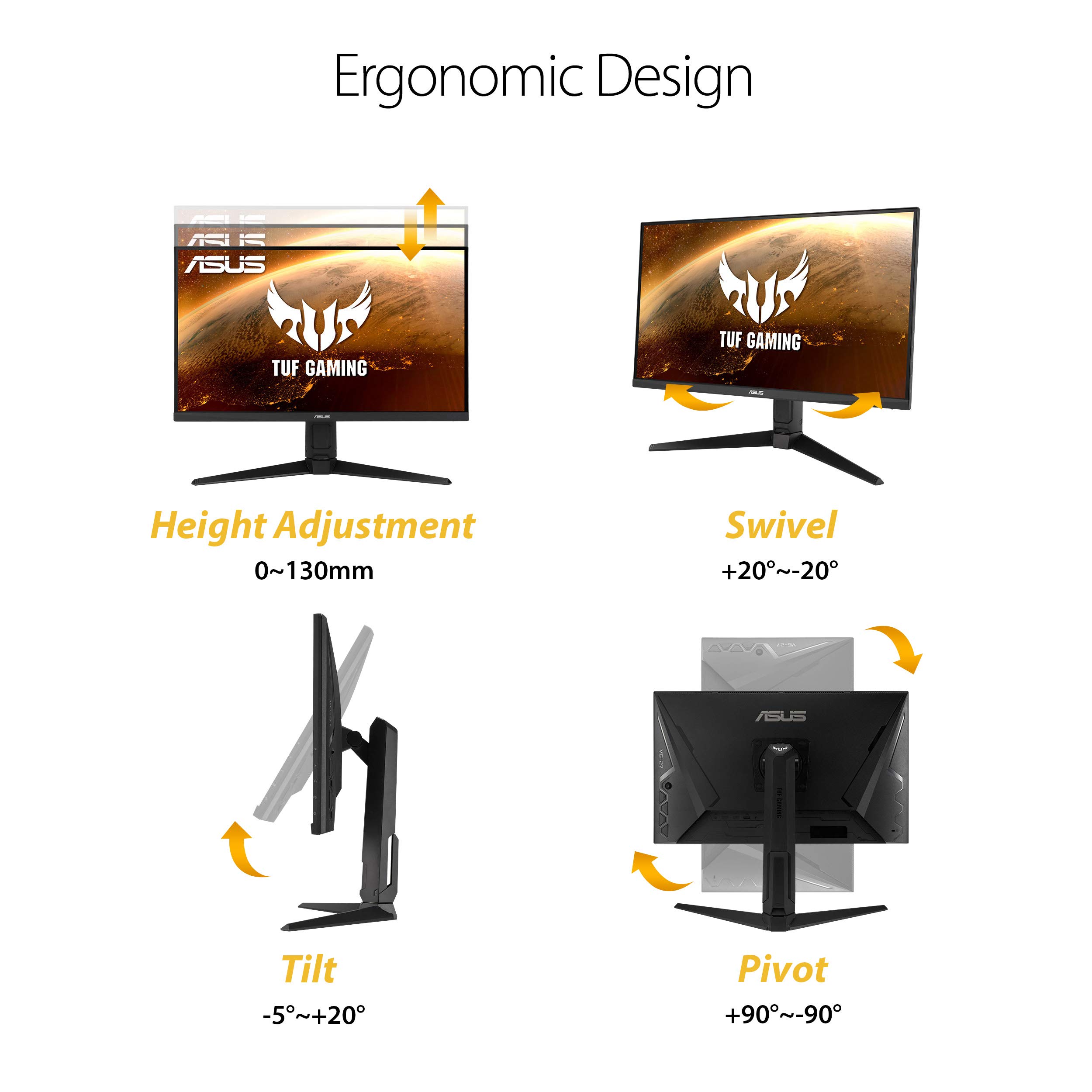 Amazon.com: ASUS TUF Gaming VG27AQL1A 27” HDR Monitor, 1440P WQHD