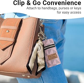 Amazon.com: Adorila 2-Pack Zippered Lipstick Case Keychain with