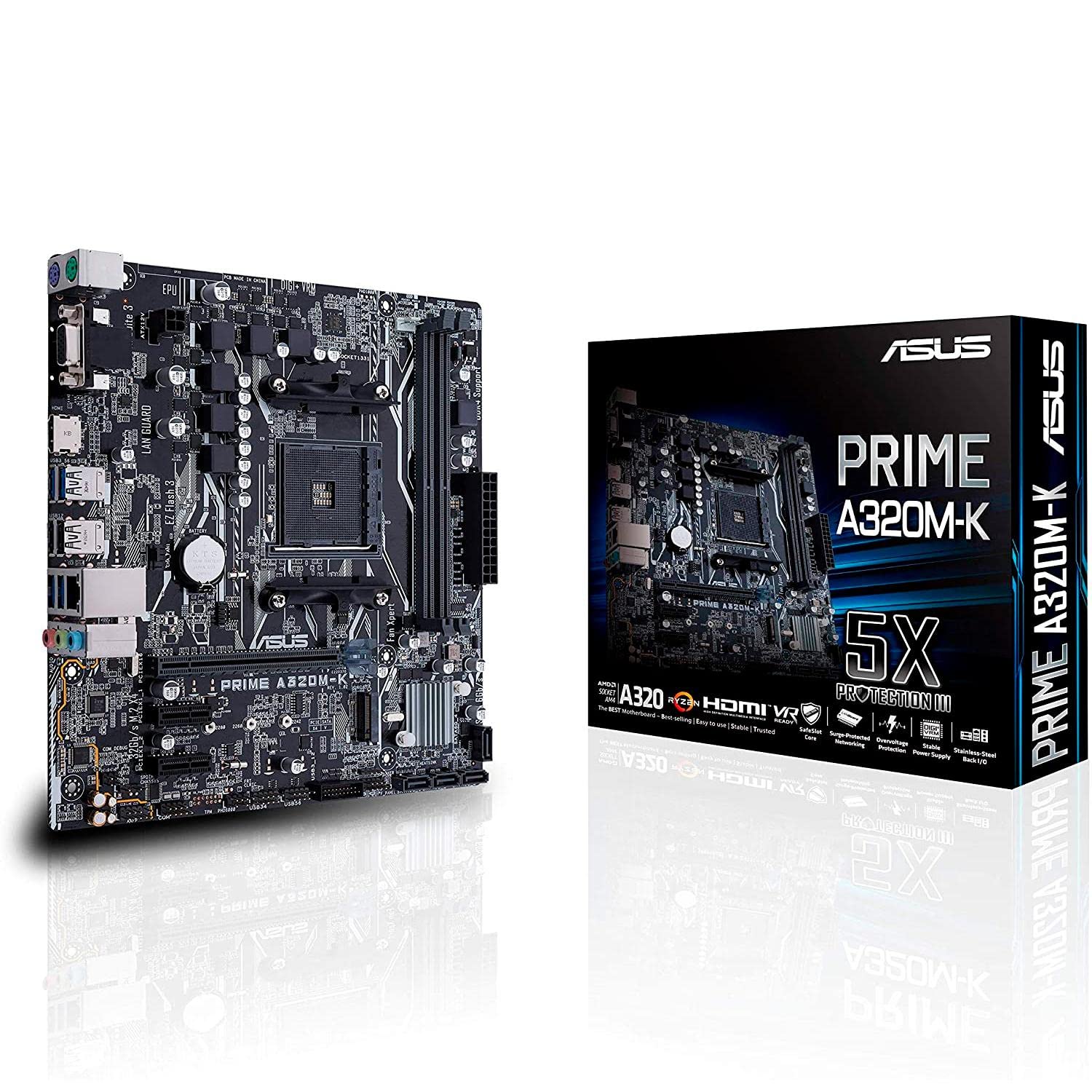 Amazon.com: ASUS Prime A320M-K AMD Ryzen AM4 DDR4 HDMI VGA M.2 USB