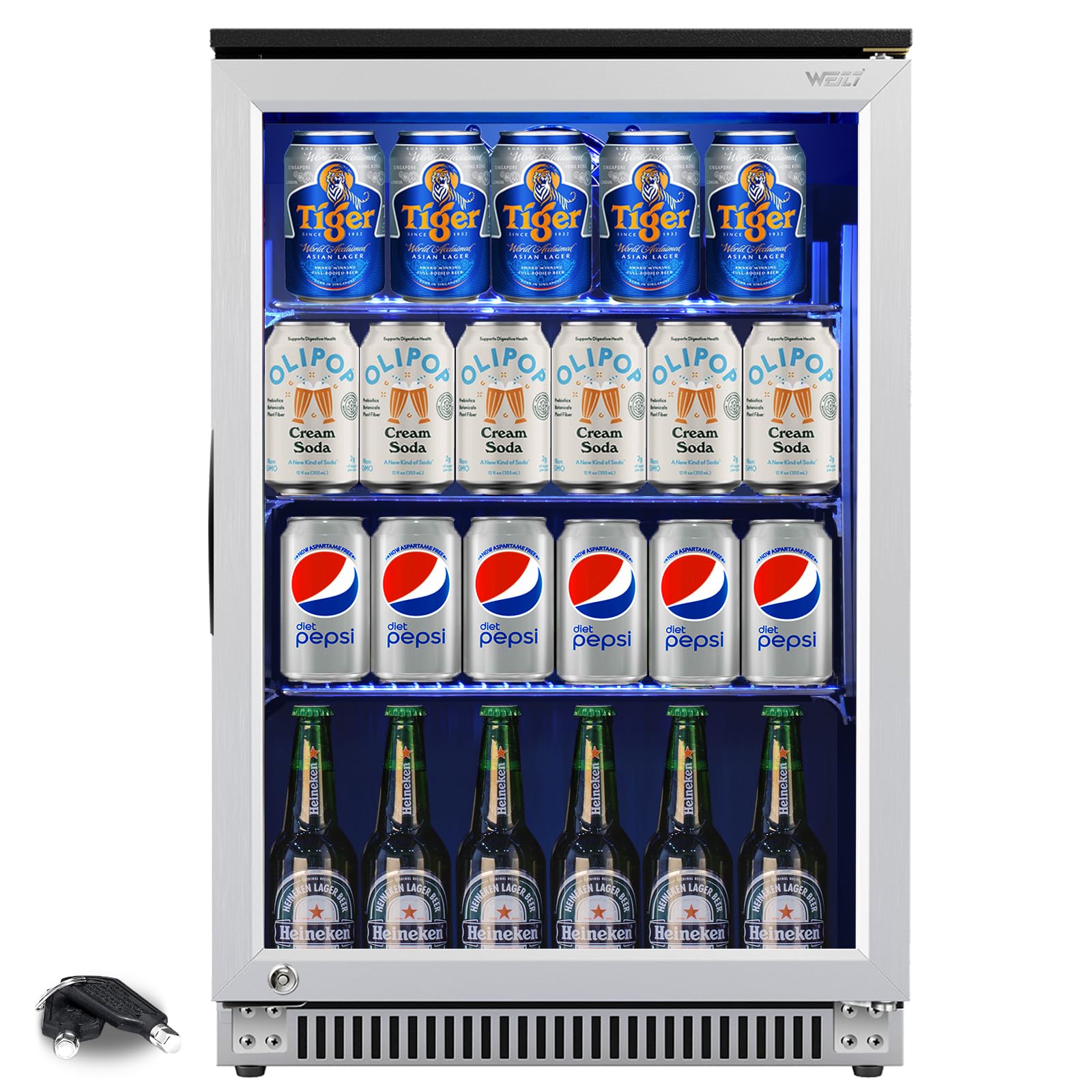 Amazon.com: Weili 20 Inch Built in Beverage Refrigerator with Lock
