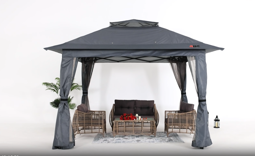 Amazon.co.jp: ABCCANOPY タープテント 風抜け ガゼボ 大型テント 8-10