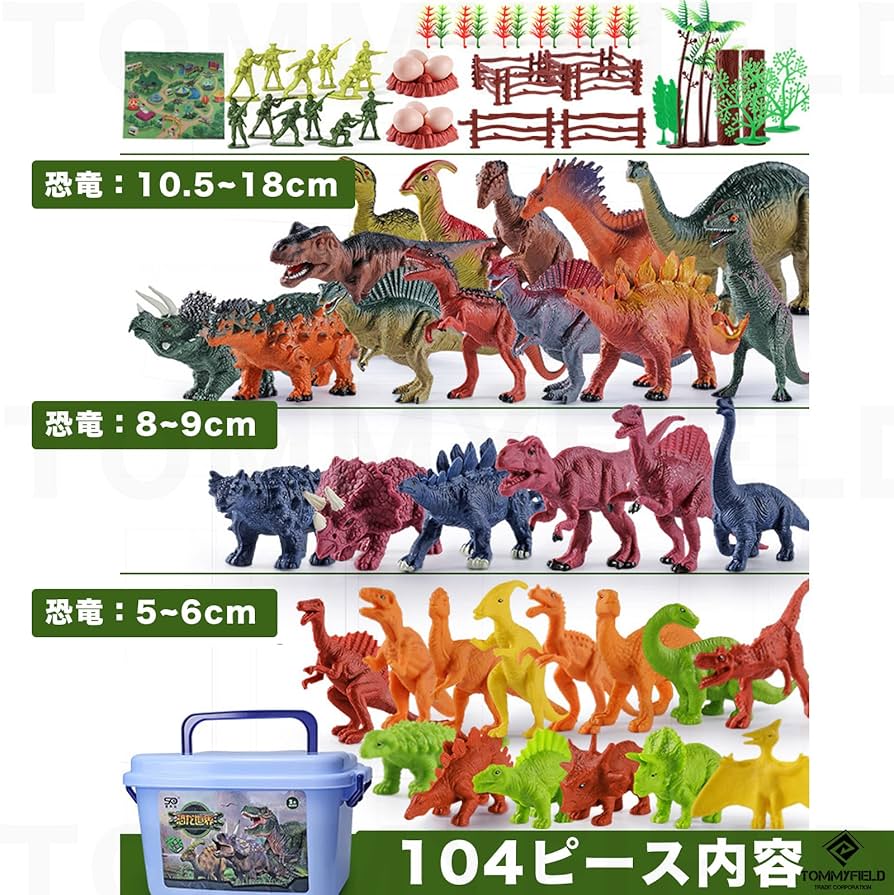 Amazon.co.jp: TOMMYFIELD 恐竜 フィギュア セット 恐竜おもちゃ