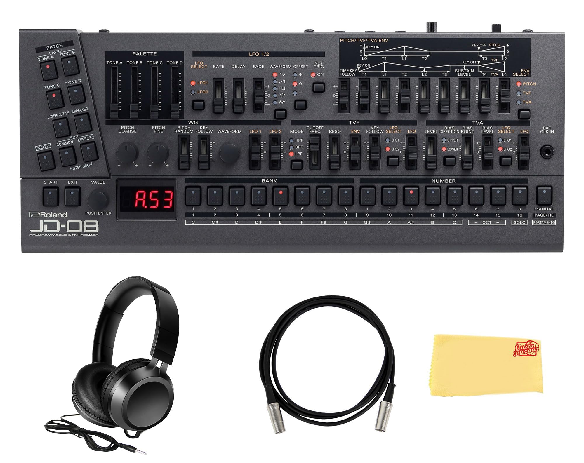 Amazon.com: Roland JD-08 Sound Module Programmable Synthesizer