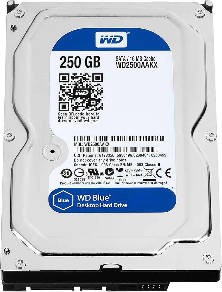 Amazon.com: WD Blue 250GB Everyday PC Desktop Hard Drive: 3.5 Inch