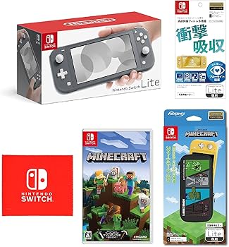 Amazon.co.jp: Nintendo Switch Lite グレー+Minecraft (マイン
