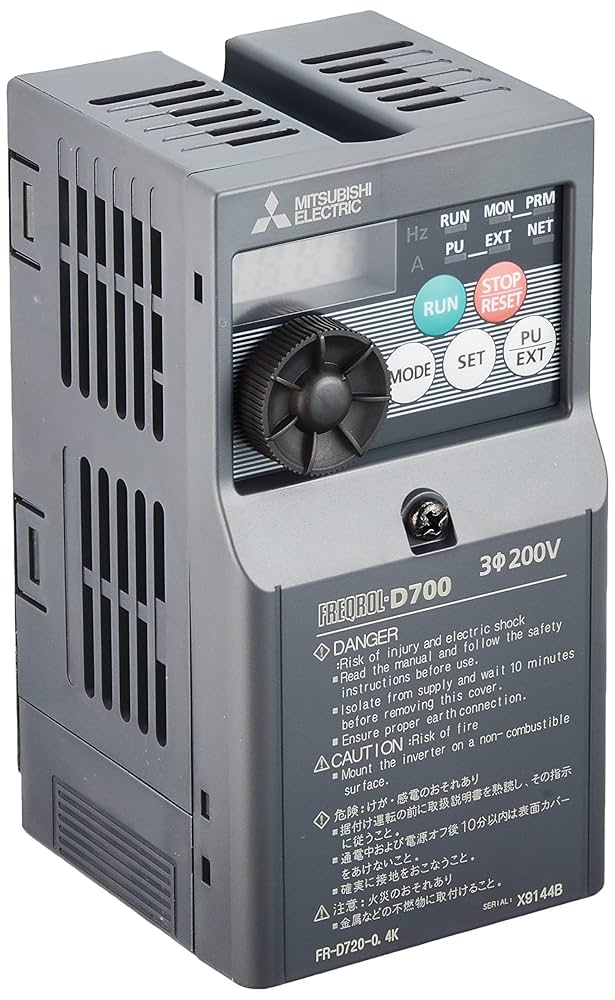 三菱電機・インバータFR-D720-0.75K(750W) 【公式通販】