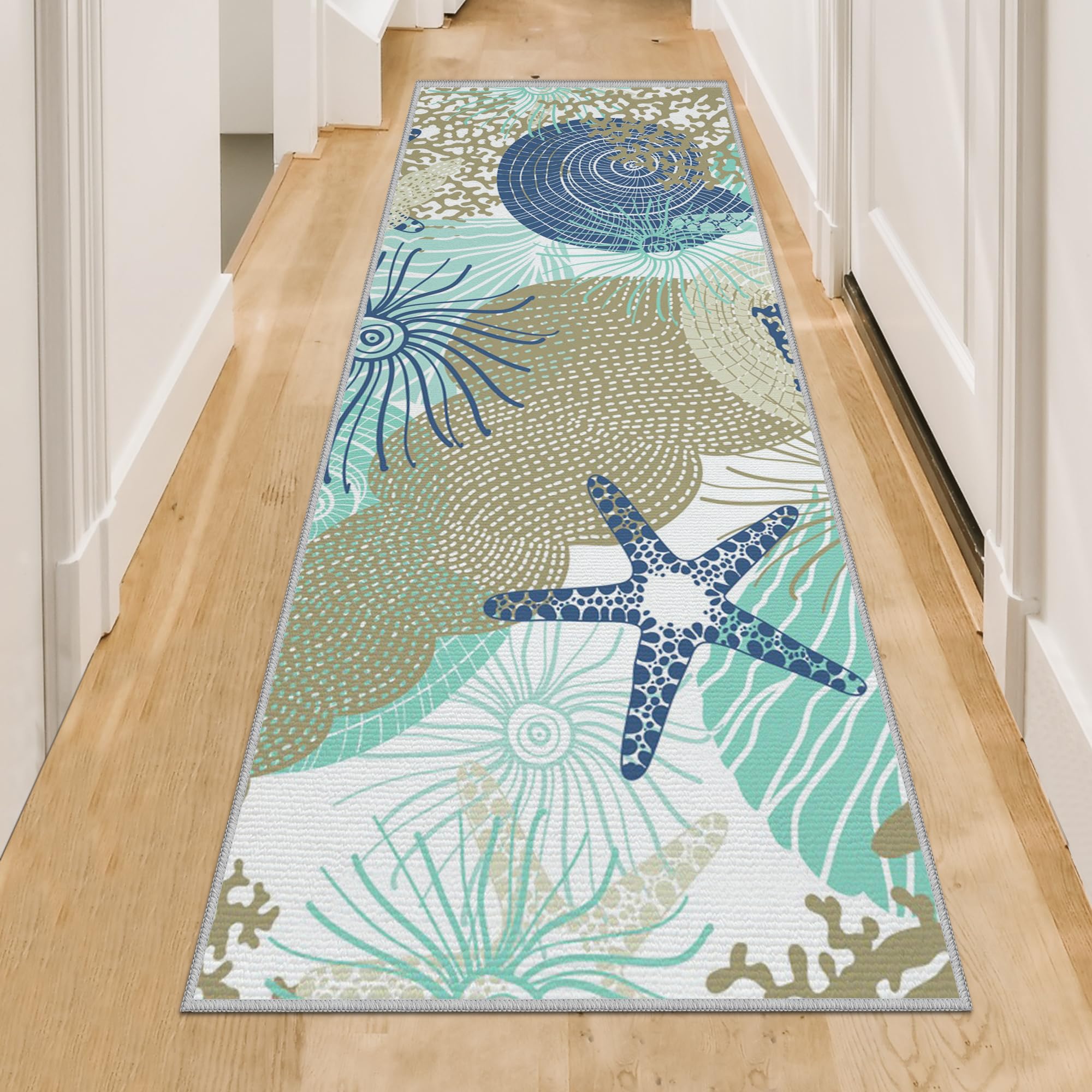 Amazon.com: Tritard Coastal Runner Rug 2x6 Nautical Kitchen
