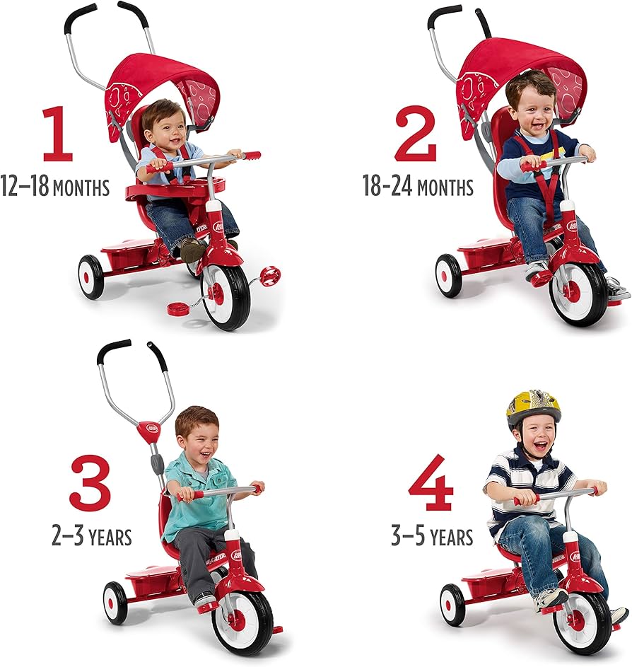Amazon.co.jp: Radioflyer ラジオフライヤー 4in1 三輪車 スマート