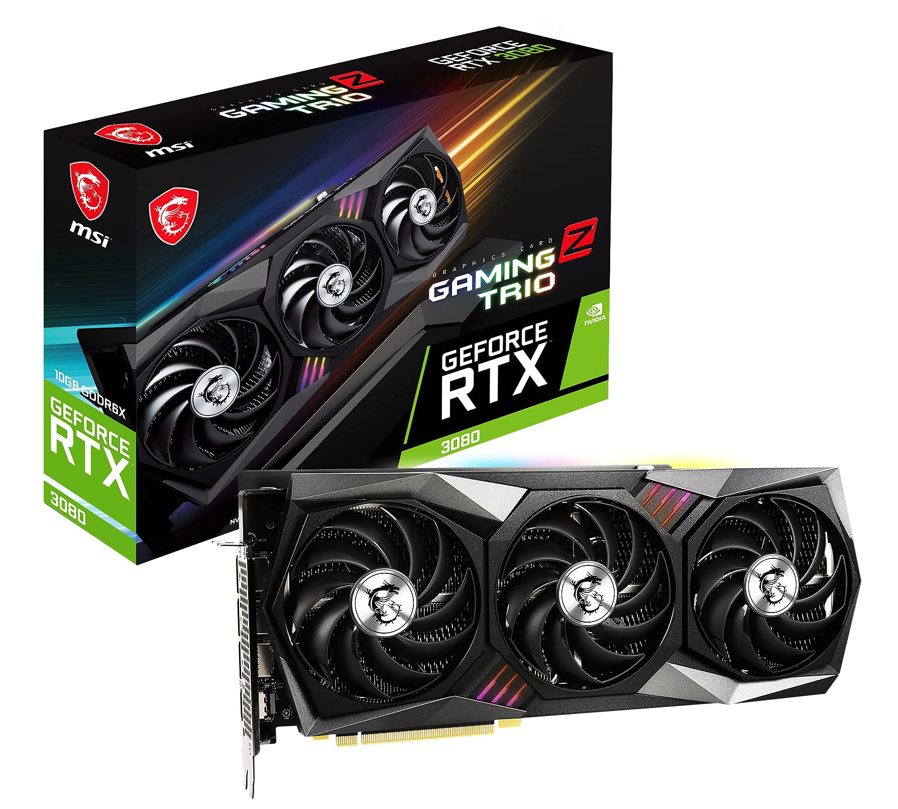 Amazon.com: MSI Gaming GeForce RTX 3080 Gaming Z Trio 10G LHR 10GB