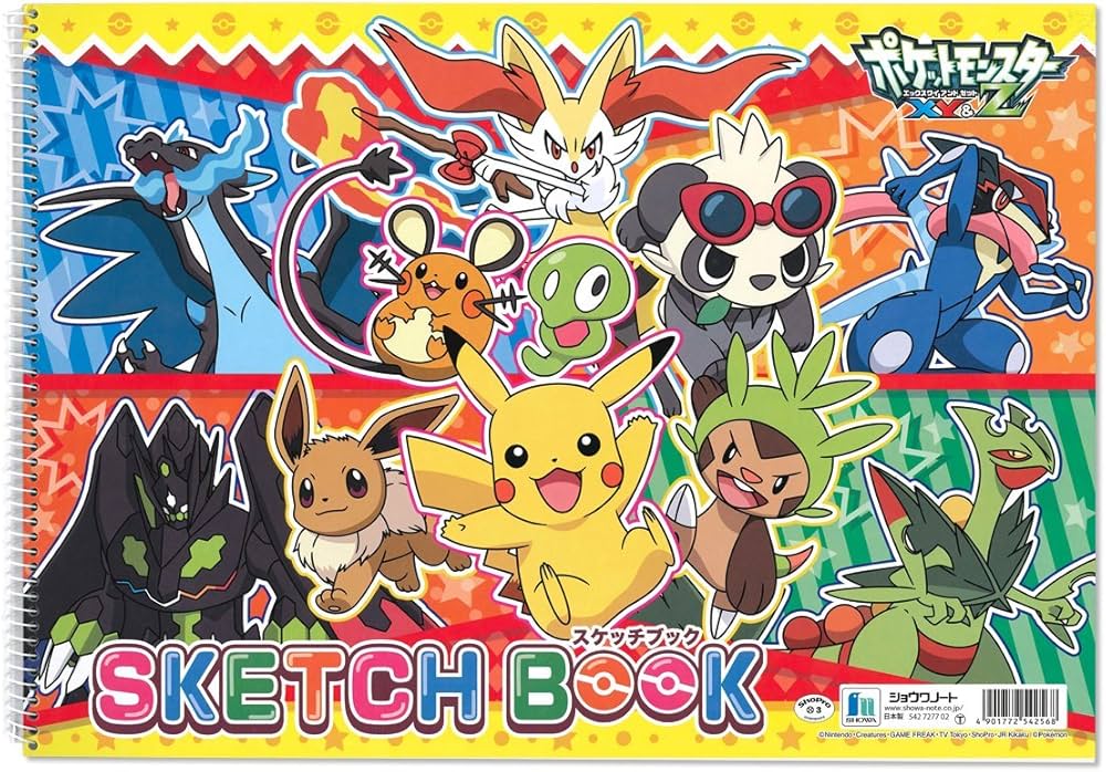 Amazon | ショウワノート B4 スケッチ ポケットモンスターXY 542370702