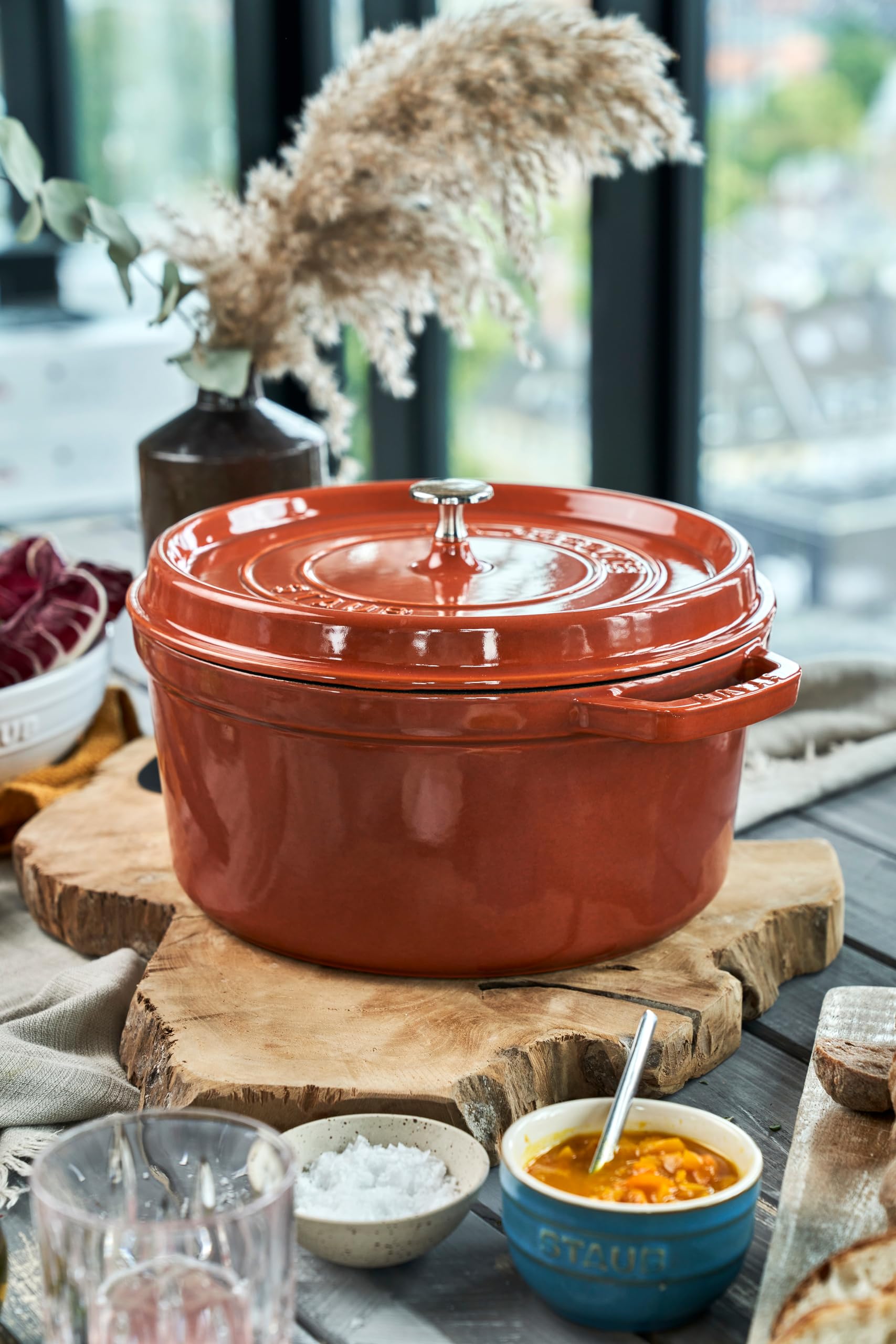 Amazon.co.jp: staub ピコ・ココット ラウンド 24cm シナモン IH 対応