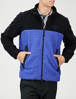 Amazon | [キャロウェイ] メンズ フリースブルゾン (シェルパボア