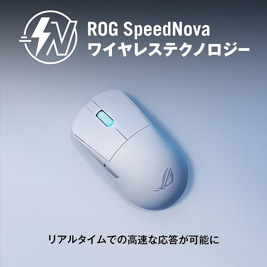 Amazon.co.jp: ASUS ROG HARPE ACE MINI 白 超軽量 49g 左右対称