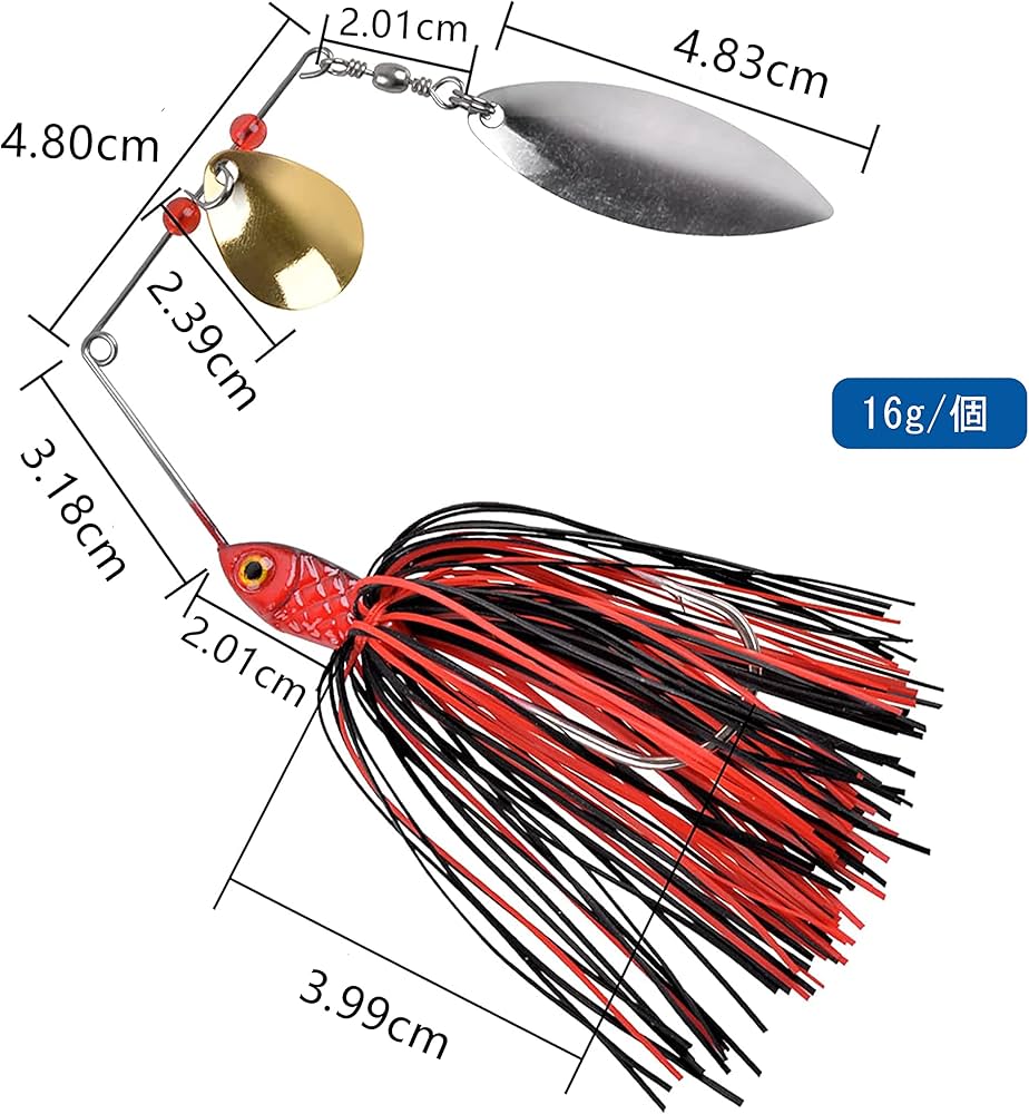 Amazon.co.jp: スピナーベイト バス釣り スピナーベイトセット ルアー