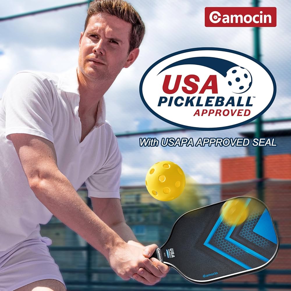 Amazon | ピックルボールパドル USAPA承認 カーボンファイバーピックル