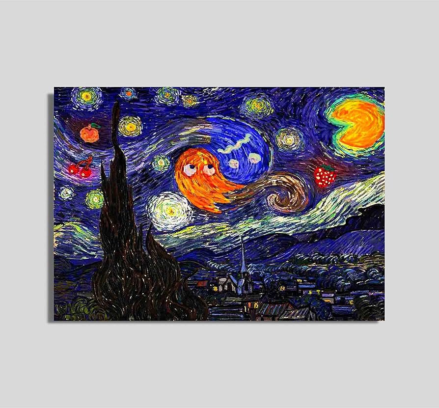 Amazon.co.jp: ヴィンセント・ヴァン・ゴッホ 星月夜ミックス ポスター