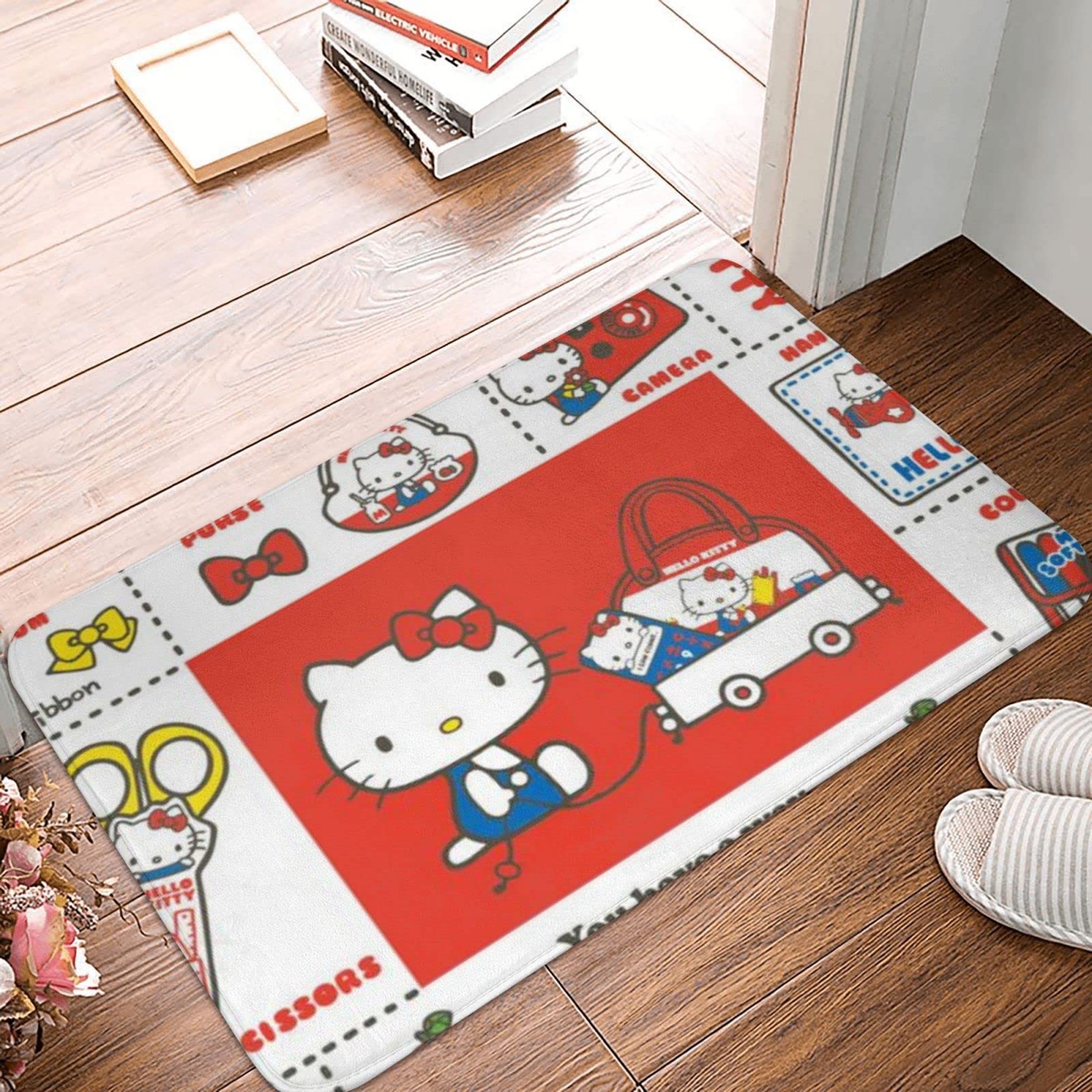 Amazon | ハローキティ かわいい バスマット お風呂マット ドアマット