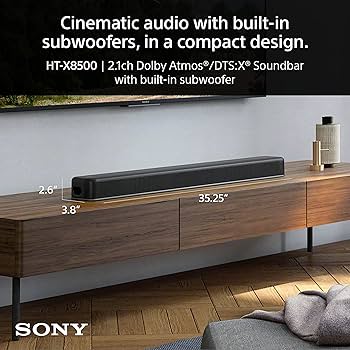 Amazon.com: Sony HTX8500 2.1ch Dolby Atmos/DTS:X Soundbar with