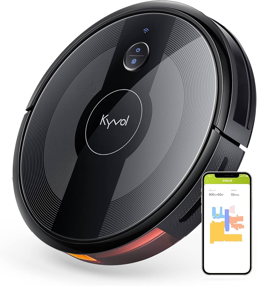 Amazon | キーボル E25 ロボット掃除機 2800Pa 強力吸引 7cm超薄 畳