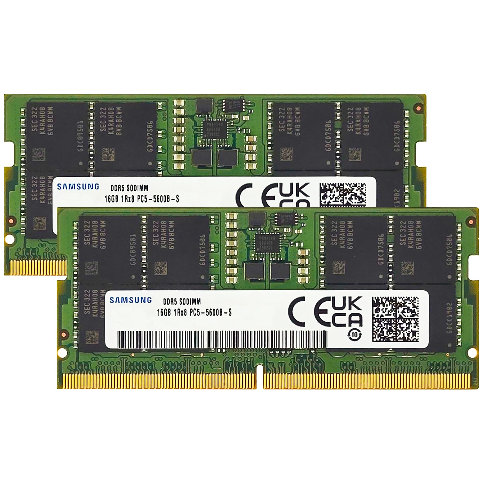 Samsung 32GB (2x16GB) DDR5 5600MHz PC5-44800 CL46 SODIMM 1Rx8