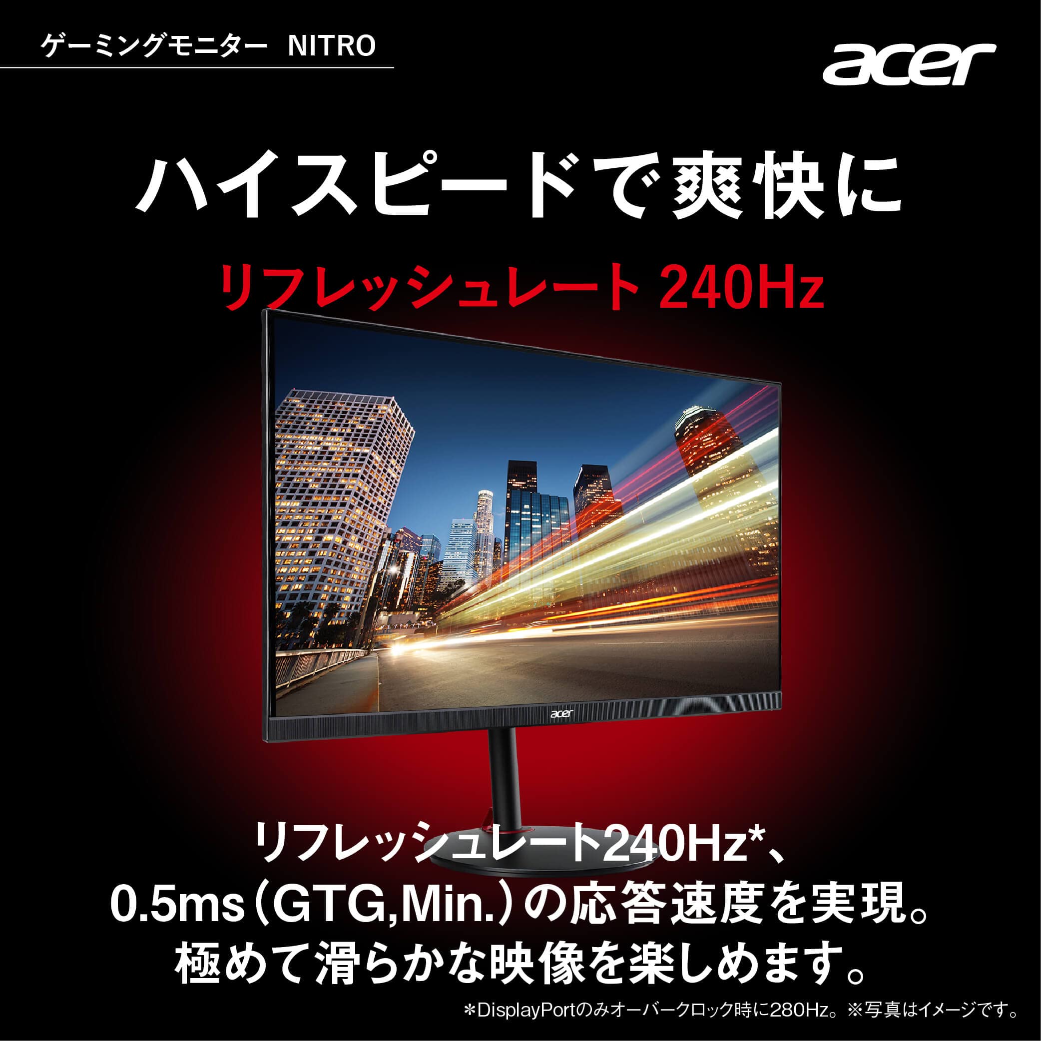 Amazon.co.jp: Acer ゲーミングモニター Nitro XV252QZbmiiprx 24.5