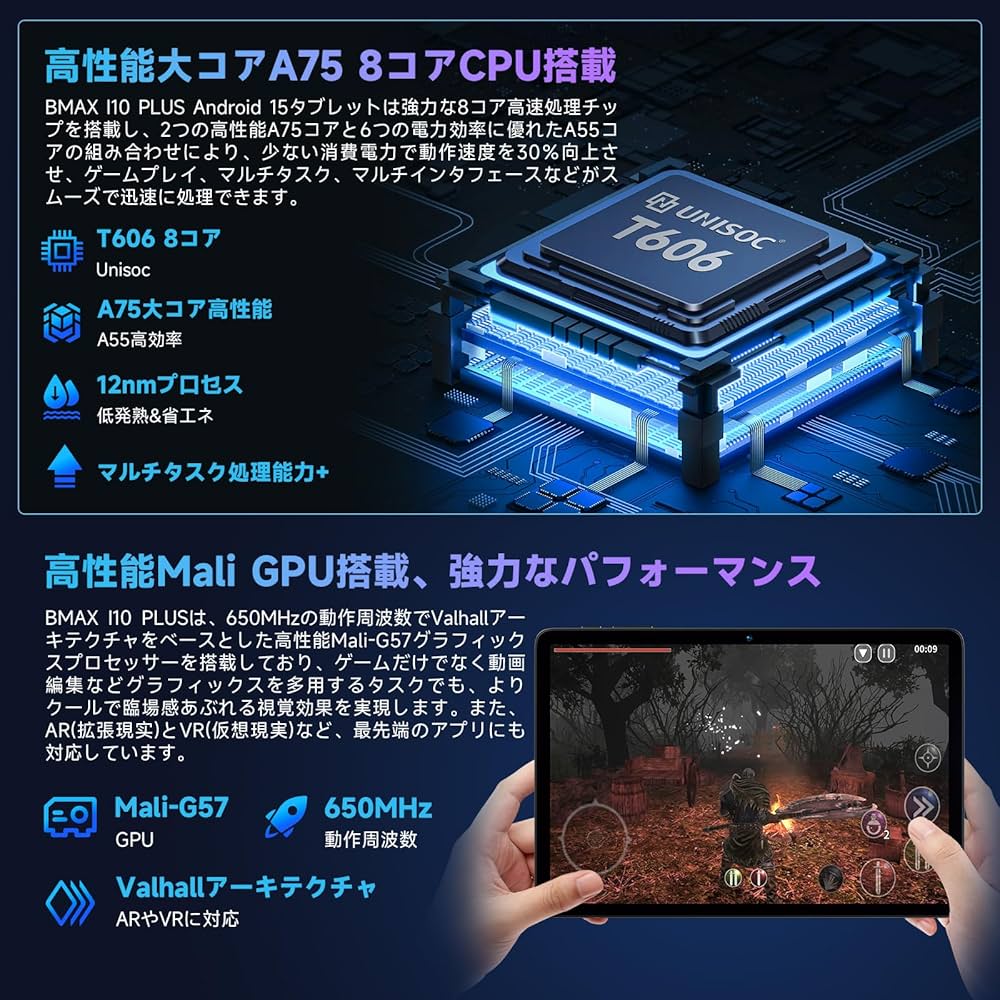 Amazon.co.jp: 【Android 15 タブレット 初登場】Bmax I10 Plus